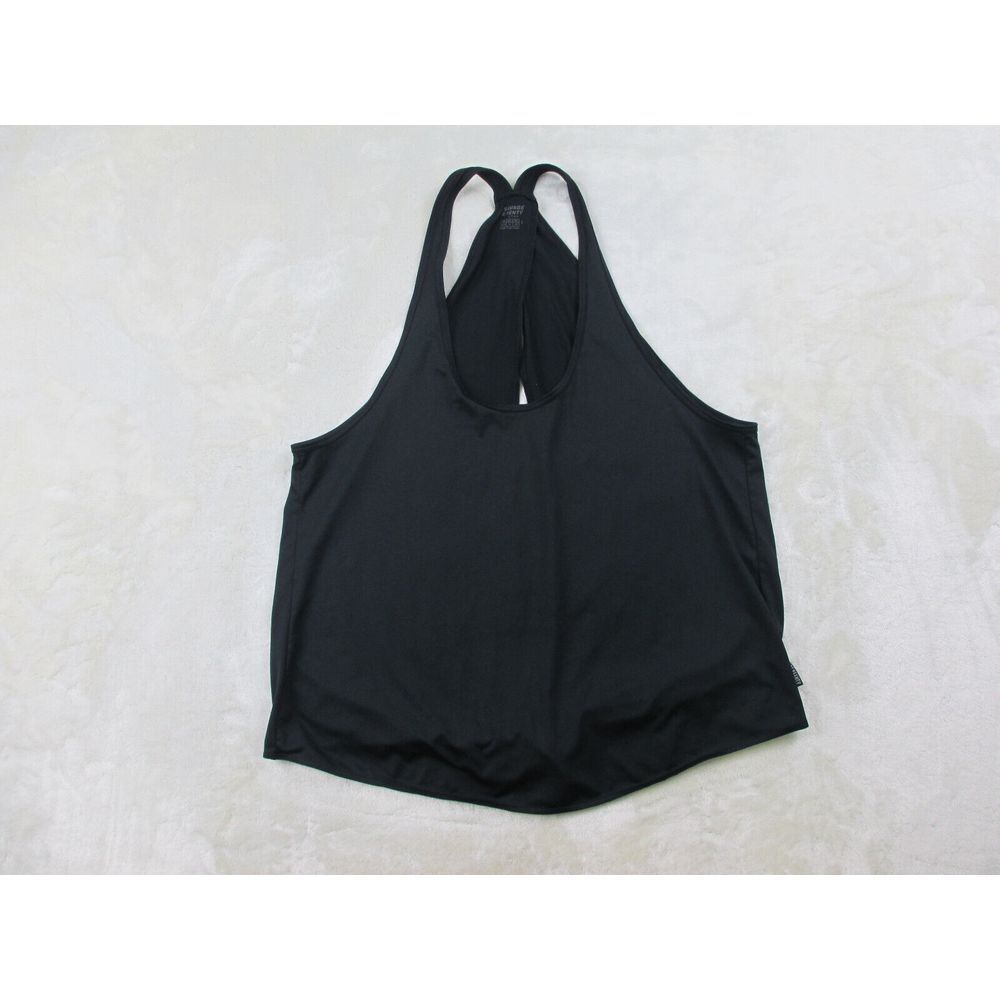 Savage X Fenty Shirt Womens Large Black‎ Tank Top Activewear Workout Ladies*